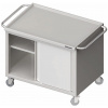 Vozík se skříňkou posuvné dveře 1000x600x850 mm | STALGAST, 982046100 inox