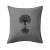 Narodeninový strom 50 - Vankúš 50x50 - 50x50 - Vrátane výplne ( Tmavosivý melír )