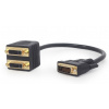 GEMBIRD A-DVI-2DVI-01 Adaptér/rozdvojka DVI-D samec na 2× DVI-D samice – 0,3 m, černý