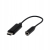 Adaptér USB Audio Redukcia, USB C (3.1) M-Jack (3,5 mm) F, 0, stereo, čierny