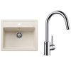 Set Blanco Legra 6 + Blanco Mida-S Chróm biela soft