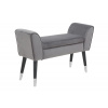 LuxD Dizajnová lavica Dafina 90 cm sivý zamat