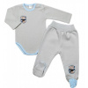 2-dielna sada G-baby body dl. rukáv + polodupačky Fotograf, šedá, vel. 68 G-baby 8596309384894