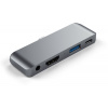 Replikátor portov Satechi Aluminium Type-C Mobile Pro Hub (HDMI 4k, 1x Jack 3mm, 1x USB-A, 1x USB-C) - Space Grey (ST-TCMPHM)