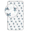 Jerry Fabrics Plachta na posteľ Lilo and Stitch – Ohana White 90 × 200 × 25 cm
