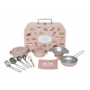 Detský set na varenie v kufríku - ružový