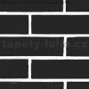 Samolepiaca tapeta 45cm tehla čierna 13565 1m