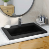 zahrada-XL Granitové umývadlo 600x450x120 mm čierne 142962