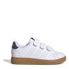 adidas Advantage Base 2.0 Shoes Boys White/Navy/Gum C12 (30.5)