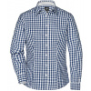 James&Nicholson Dámska kockovaná košeľa JN616 Navy S