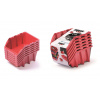 Set úložných boxov 6ks ​​BINEER LONG SET 249x158x213 mm - farba: červená (Kistenberg KBILS25-3020)