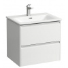Laufen PALACE umýv. skrinka 60x45cm+umývadlo Slim,2 zásuvky,úchyty elox.hliník,Biela Matná H8607022601041