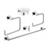 Grohe Essentials Cube Súprava doplnkov do kúpeľne 5 v 1, chróm 40758001-GR