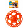 Ažúrová lopta pre veľkého psa JW Pet HOL-EE ROLLER 19 cm oranžová
