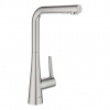 Grohe Zedra Drezová batéria s výsuvnou spŕškou, supersteel 32553DC2-GR