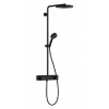 Hansgrohe Pulsify S - Sprchový set s termostatom, priemer 26 cm, 3 prúdy, matná čierna 24220670