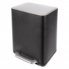 Odpadkový kôš BLACK 2 čierna/strieborná, 20 l