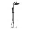 Ideal Standard CeraTherm - Sprchový set bez batérie, priemer 26 cm, 2 prúdy, hodvábna čierna BD747XG