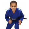 DĚTSKÉ gi BJJ kimono Tatami Elements Superlite - Blue modré + BÍLÝ PÁSEK Velikost: M4