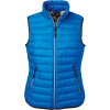 James & Nicholson | JN 1137, Dámska páperová vesta, modrá cobalt - sivá silver, XXL