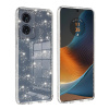 Techsuit Motorola Edge 50 Fusion Priesvitné puzdro s trblietkami KP36994 transparentná