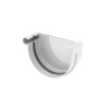 BRYZA PVC Čelo žľabu ĽAVÉ plastové Ø 150 mm, biela RAL 9010