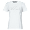 Karl Lagerfeld Tričká s krátkym rukávom rhinestone logo t-shirt Biela