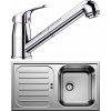 Set Blanco 02-B 25 (dřez Flex Pro 45 S Přírodní lesk + baterie Daras-S Chrom)