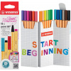 STABILO point 88 Zick-Zack deskset, 18 barev