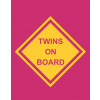 Tehotenské tričko Twins on board, Barva Purpurová, Velikost L Bezvatriko.cz 105007