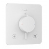 Hansgrohe Ecostat Comfort Q - Termostatická batéria pod omietku, na 2 spotrebiče, matná biela 33713700