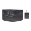 HP- HP 960 Ergonomic Wireless Keyboard klávesnica Domáci RF Wireless + Bluetooth QWERTY Anglický Čierna