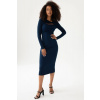 Mosquito Dámske elegantné šaty Mosquito Keyline tmavomodré, Veľkosť M, Farba tmavomodrá