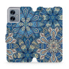 Flipové pouzdro Mobiwear - Motorola Moto G54 5G / Moto G54 5G Power Edition - V108P Modré mandala květy (Knížkové flip pouzdro, obal, kryt na mobil Motorola Moto G54 5G / Moto G54 5G Power Edition - V