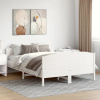 zahrada-XL Posteľ bez matraca biela 140x190 cm masívna borovica 3216180