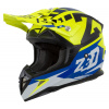 Detská motocrosová prilba X1.9D TARGA žltá fluo/modrá ZED L