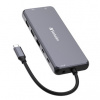 Verbatim USB (3.2) hub 14-port 32154 šedý délka kabelu 15cm 2x USB C, 5x USB A, 2x HDMI, čtečka