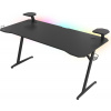 Genesis Holm 510 RGB - herní stůl s RGB podsvícením, 160x75cm, 3xUSB 3.0, bezdrátová nabíječka NDS-1732