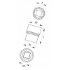 NÁSTAVEC SPLINE 1/2'' X 8MM X38MM YT-1460 YATO