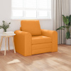 vidaXL Podlahová pohovka na spanie 2 v 1 tmavožltá 98x71x83 cm Textil 4106663
