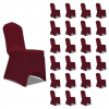 zahrada-XL Návleky na stoličku burgundy 24 ks naťahovacie 3051645