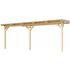 Weka Drevená záhradná pergola 672 (5,4 × 3,7 m)
