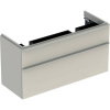 Geberit Smyle Square Skrinka pod dvojumývadlo,2 zásuvky,1184x470x617mm,pieskovosivá lesklá GEB 500.356.JL.1