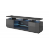 Cama Meble Tv stolík EVA čierny lesk/čierny lesk drevo 180 cm x 56 cm x 40 cm