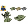 Teddies Transformer tank/robot 14cm na setrvačník 3 barvy 9ks v boxu