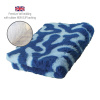 DRYBED Premium Vet Bed Swirls modrý 150 x 100 cm