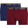 Pánske boxerky Nike, EDAY COTTON STRETCH vínová,modrá,žltá S