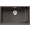 Jednokomorový drez Blanco ETAGON, granit, sivý