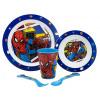 STOR Jídelní sada Spiderman Midnight tmavě modrá 5ks
