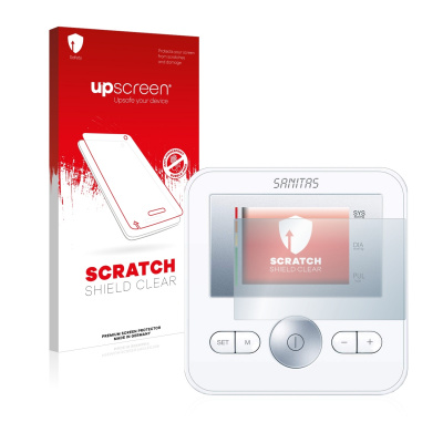 Čirá ochranná fólie upscreen® Scratch Shield pro Sanitas SBM 18 (Ochranná fólie na displej pro Sanitas SBM 18)